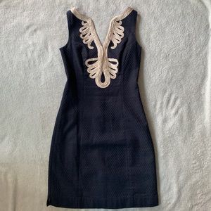 Lilly Pulitzer Black & Gold Cocktail Dress⭐️